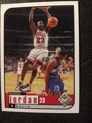 1999 Upper Deck Michael Jordan. UD Choice. #23. Chicago Bulls. NRMT+ - Basketball Card Single