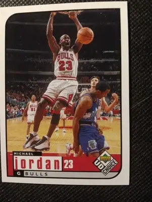 1999 Upper Deck Michael Jordan. UD Choice. #23. Chicago Bulls. NRMT+ - Basketball Card Single
