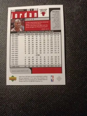 1999 Upper Deck Michael Jordan. UD Choice. #23. Chicago Bulls. NRMT+ - Basketball Card Single