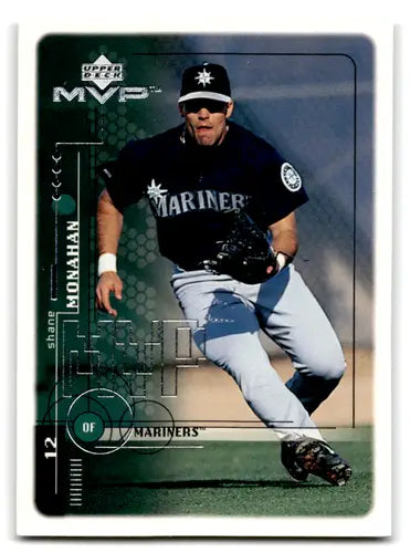 Original gloss 1999 Upper Deck MVP Shane Monahan baseball card Mariners ID 72448