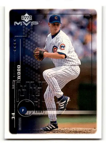 Kerry Wood baseball card from 1999 Upper Deck MVP with original gloss and Near Mint quality