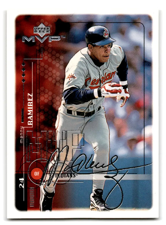 1999 Upper Deck MVP Silver Script #66 Manny Ramirez NM Near Mint Indian ID:82050 - Baseball Card Single