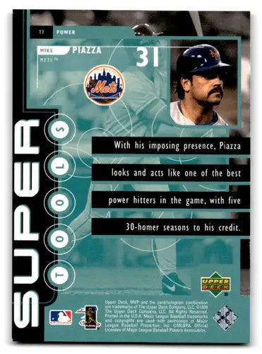 1999 Upper Deck MVP Super Tools #T7 Mike Piazza NM-MT Mets ID:70302 - Baseball Card Single
