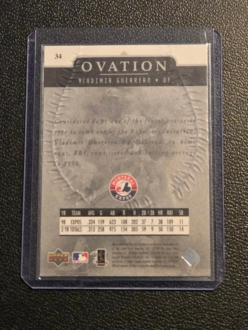 1999 Upper Deck Ovation #34 Vladimir Guerrero - Baseball Card Single