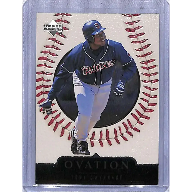 1999 Upper Deck Ovation #55 Tony Gwynn NM-MT Baseball Card - Baseball Card Single