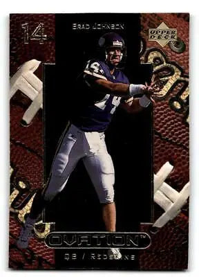 Brad Johnson football card from 1999 Upper Deck Ovation #59 collectible set
