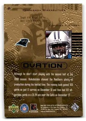 1999 Upper Deck Ovation #8 Tim Biakabutuka - Football Card Single