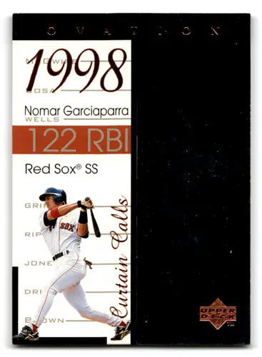 1999 Upper Deck Ovation Curtain Calls #R9 Nomar Garciaparra NM-MT Red S ID:72012 - Baseball Card Single