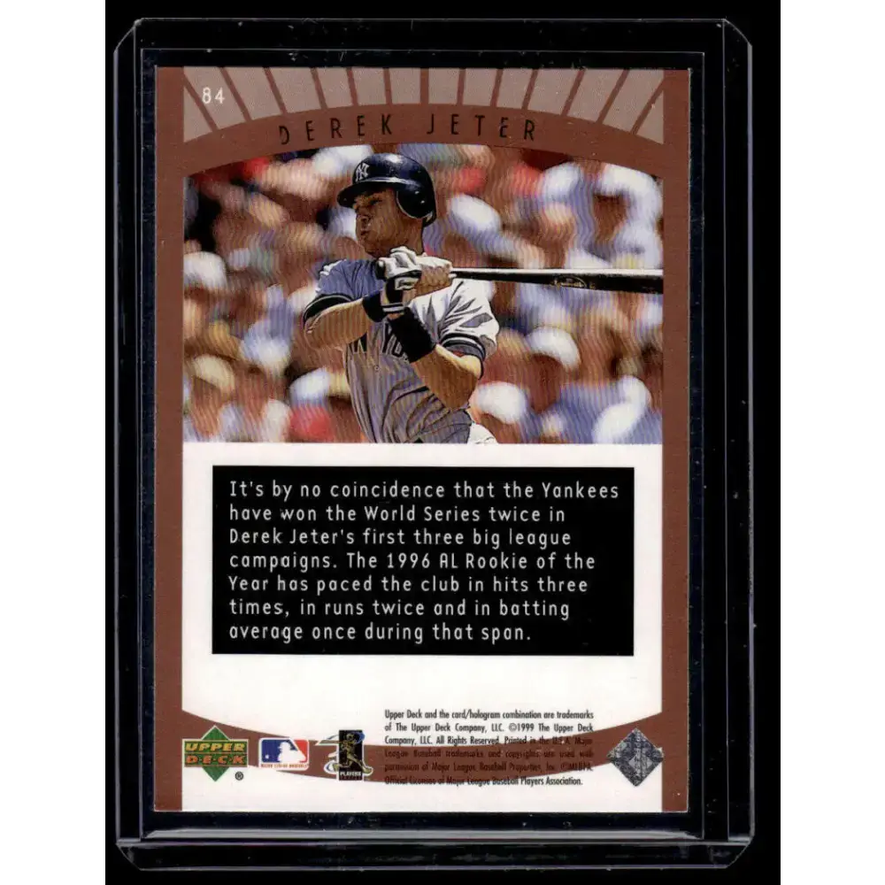 1999 Upper Deck Superstar Spotlight #84 Derek Jeter NM-MT New York Yankees Baseball Card - Baseball Card Single