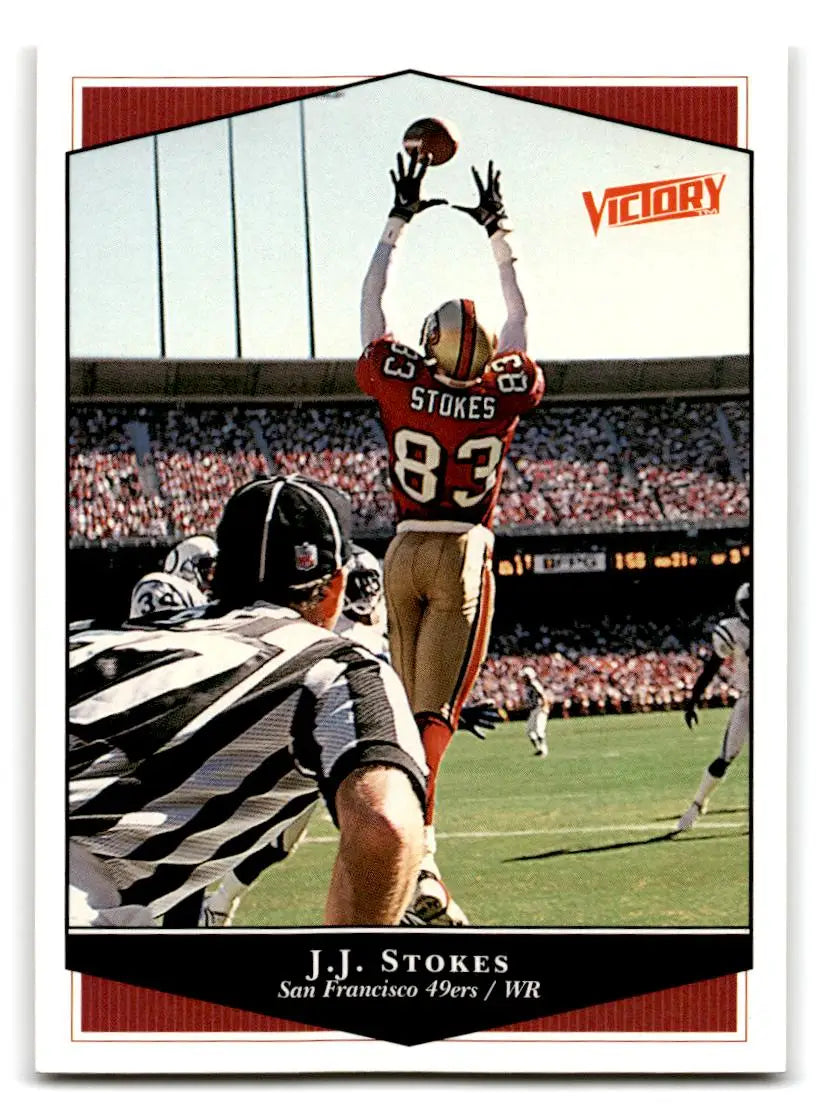 1999 Upper Deck Victory #239 J.J. Stokes - Football Card Single