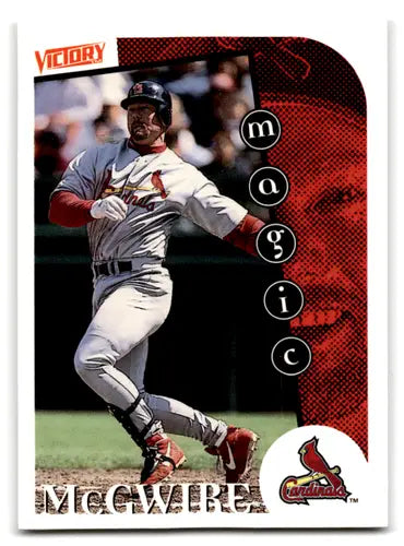 1999 Upper Deck Victory Mark McGwire baseball card featuring Cardinals MM ID:70142
