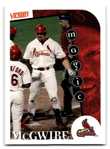 Upper Deck Victory Mark McGwire baseball card from 1999 Upper Deck Victory series