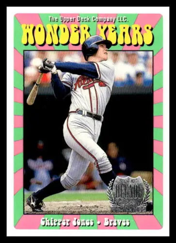Original gloss 1999 Upper Deck Wonder Years W15 Chipper Jones baseball card