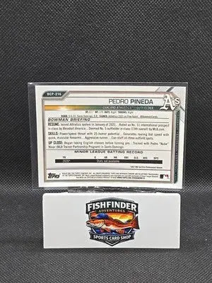 2021 Bowman Chrome Sapphire Edition - Chrome Prospects Pedro Pineda #BCP-216... - Baseball Card Single