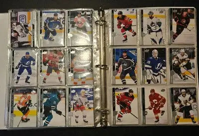1in Binder Lot - 2020-21 Upper Deck NHL Hockey Cards - 120+ Base Cards 7 Pages - Hockey Card Single