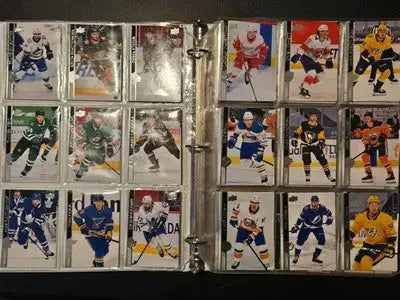 1in Binder Lot - 2020-21 Upper Deck NHL Hockey Cards - 120+ Base Cards 7 Pages - Hockey Card Single