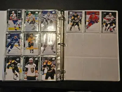 1in Binder Lot - 2020-21 Upper Deck NHL Hockey Cards - 120+ Base Cards 7 Pages - Hockey Card Single