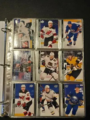 1in Binder Lot - 2020-21 Upper Deck NHL Hockey Cards - 120+ Base Cards 7 Pages - Hockey Card Single