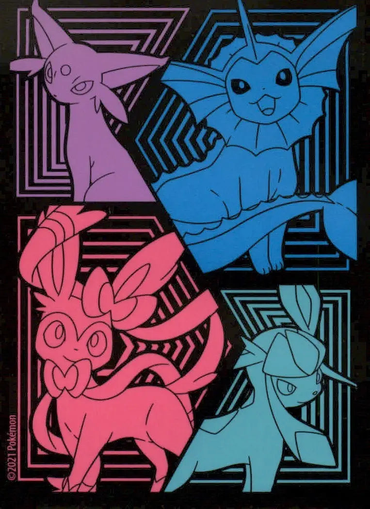 1X Single Official 2021 Evolving Skies ETB Eeveelutions Pokemon Card Sleeve