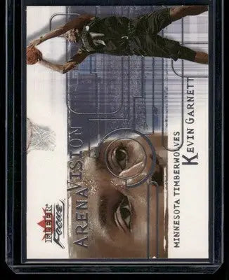 2000-01 Fleer Focus Arena Vision Kevin Garnett #4 of 15 AV Basketball - Basketball Card Single