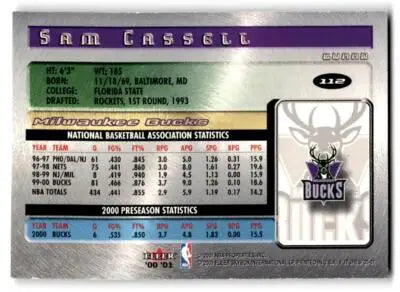 2000-01 Fleer Futures #112 Sam Cassell - Basketball Card Single