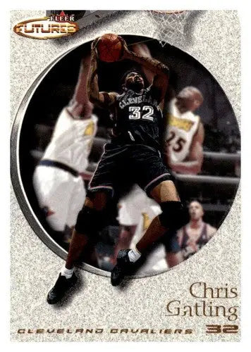 Basketball card featuring Chris Gatling from Fleer Futures 2000-01, original gloss, Simply Sandoval