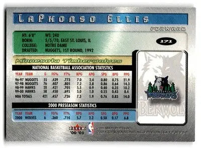 2000-01 Fleer Futures #171 LaPhonso Ellis - Basketball Card Single
