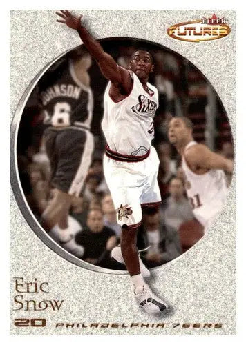 Eric Snow basketball card from 2000-01 Fleer Futures with original gloss and sports cards