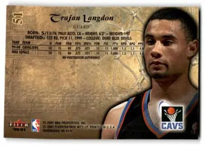 2000-01 Fleer Showcase #51 Trajan Langdon - Basketball Card Single