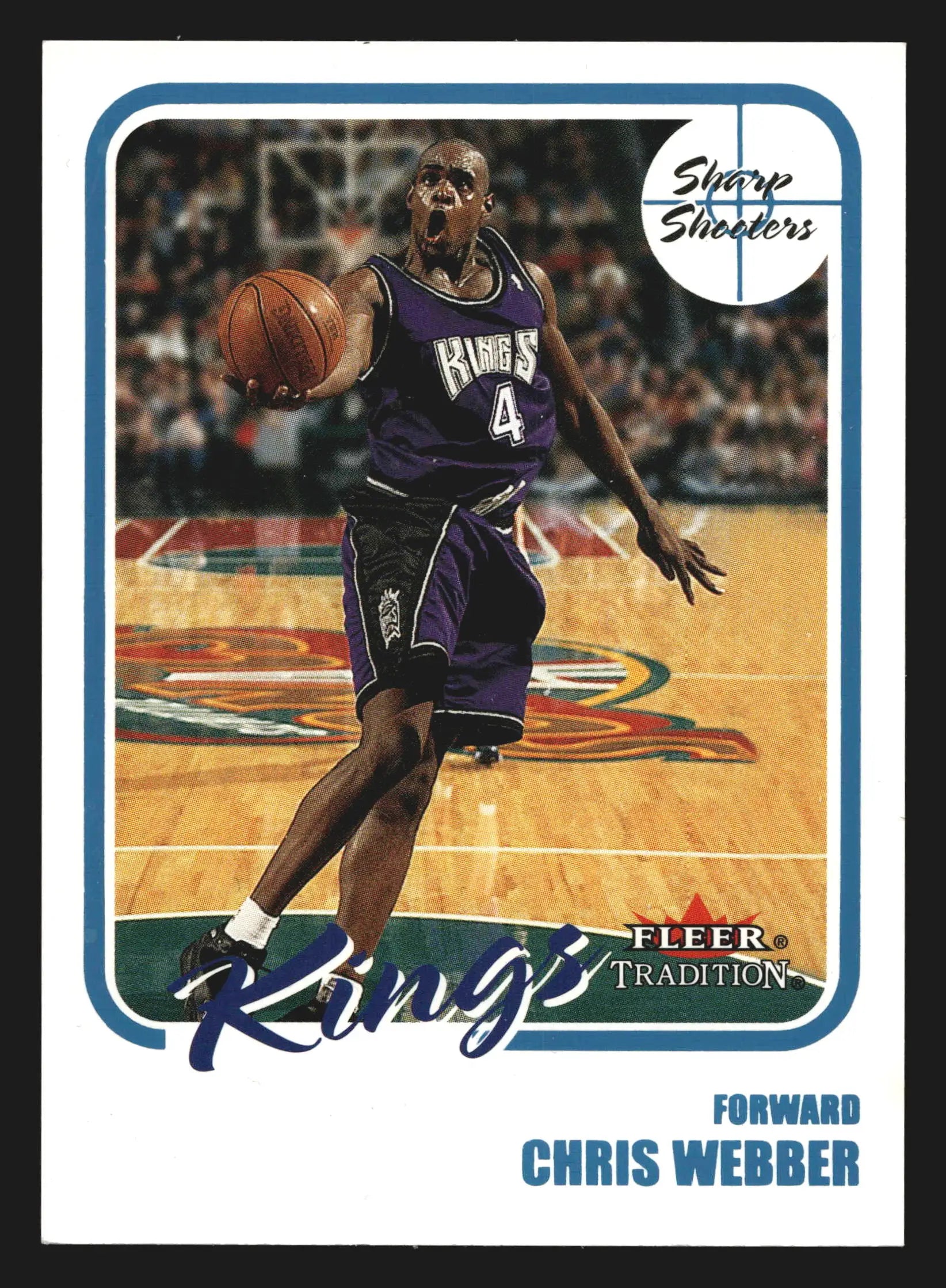 2000-01 Fleer Tradition Sharp Shooters #16 Chris Webber Kings HOF
