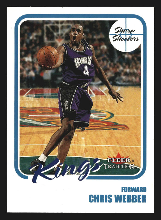 2000-01 Fleer Tradition Sharp Shooters #16 Chris Webber Kings HOF