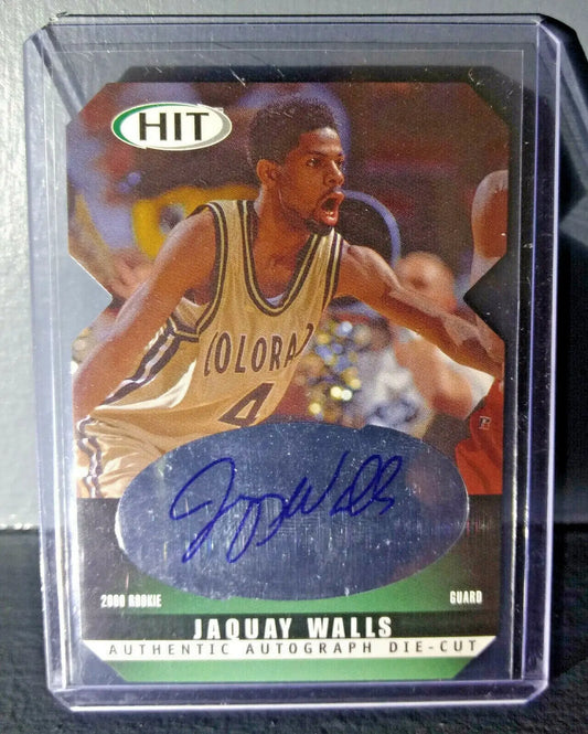 2000-01 Jaquay Walls Sage HIT Autographed Die-Cut #A30 Basketball Card - Basketball Card Single