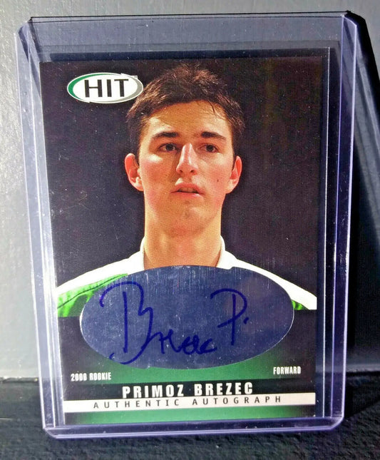 2000-01 Primoz Brezec Sage HIT Autographed #A49 Basketball Card - Basketball Card Single