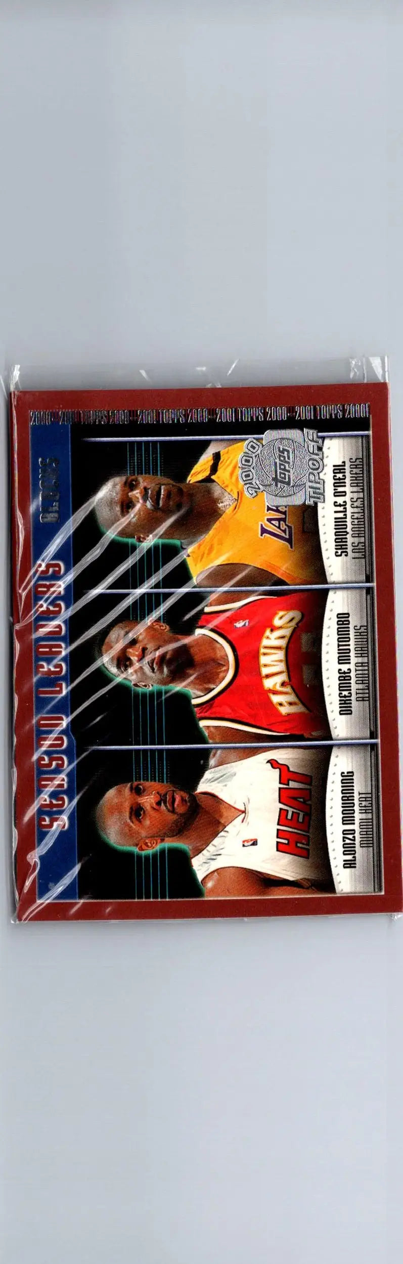 2000-01 Topps Tipoff #139 Alonzo Mourning / Dikembe Mutombo / Shaquille O’Neal - Basketball Card Single