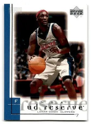 2000-01 UD Reserve #34 Lamar Odom - Basketball Card Single