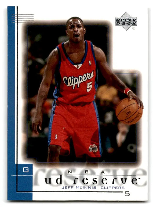 2000-01 UD Reserve #35 Jeff McInnis - Basketball Card Single