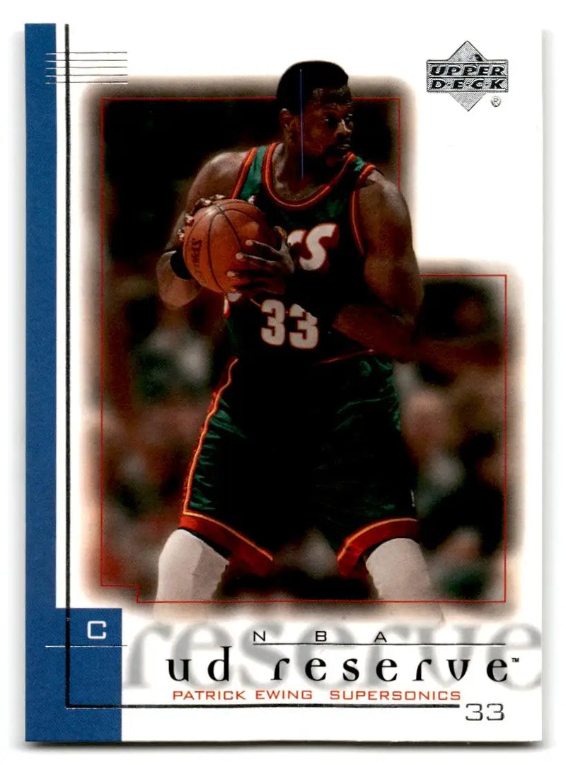 2000-01 UD Reserve #77 Patrick Ewing - Basketball Card Single