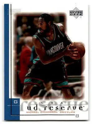2000-01 UD Reserve #87 Michael Dickerson - Basketball Card Single