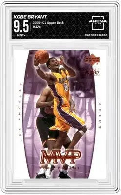 Graded Upper Deck Kobe Bryant basketball card 2000-01 Upper Deck Kobe #420 Arena Club