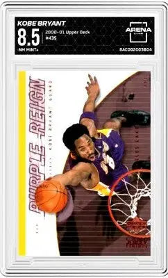 Graded Upper Deck Kobe Bryant Basketball Trading Card from 2000-01 Arena Club