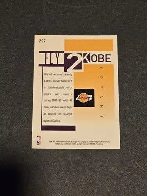 2000-01 Upper Deck Victory #297 Kobe Bryant