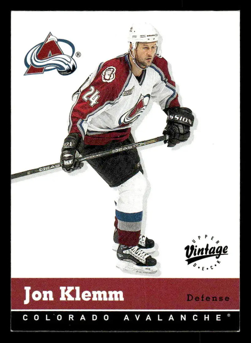 2000-01 Upper Deck Vintage #89 Jon Klemm - Hockey Card Single