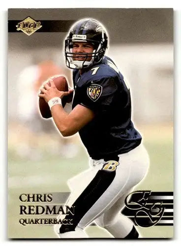 Chris Redman Baltimore Ravens football card from 1999 Edge series featuring quarterback