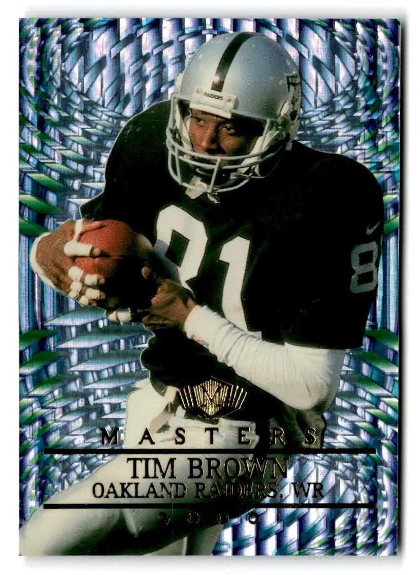 2000 Collector’s Edge Masters #131 Tim Brown #/2000 - Football Card Single