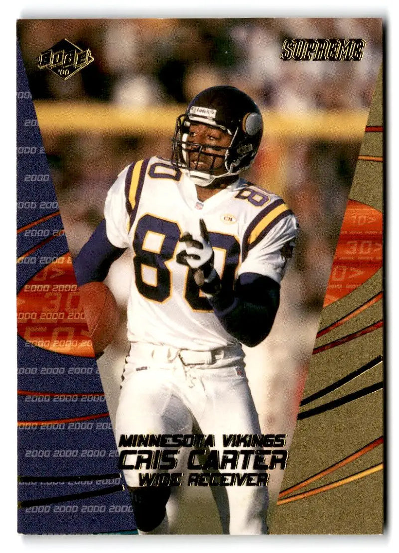 2000 Collector’s Edge Supreme #77 Cris Carter - Football Card Single