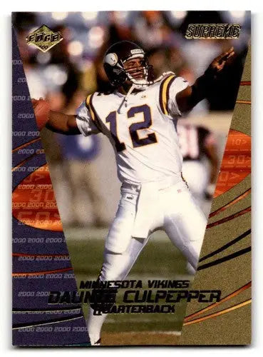 2000 Collector’s Edge Supreme Daunte Culpepper Gold football card with original gloss