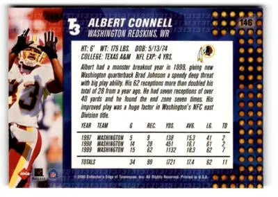 2000 Collector’s Edge T3 #146 Albert Connell Retail - Football Card Single