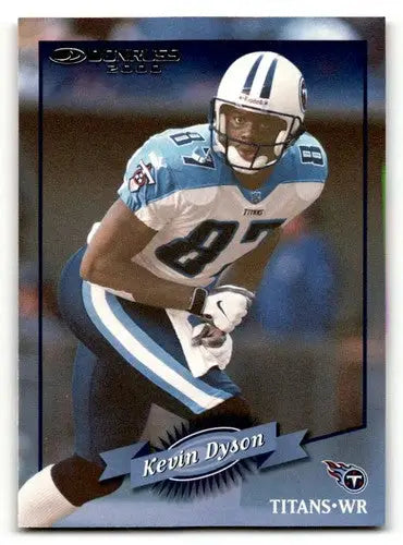 Kevin Dyson Tennessee Titans football card from 2000 Donruss series in EX/NM condition