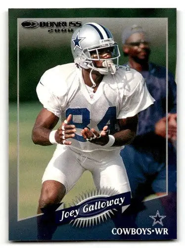 Original gloss Joey Galloway Dallas football card from 2000 Donruss Galloway Dallas Cowboys
