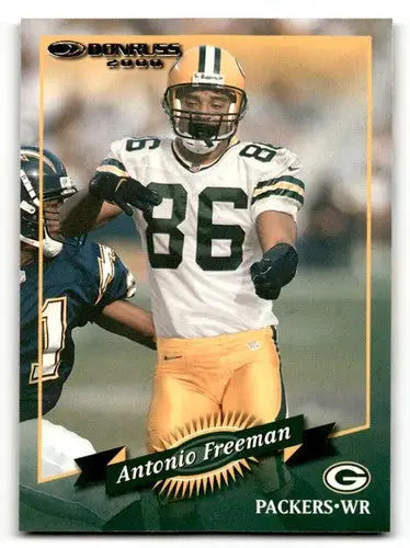 Original gloss Antonio Freeman Green Bay football card from 2000 Donruss series